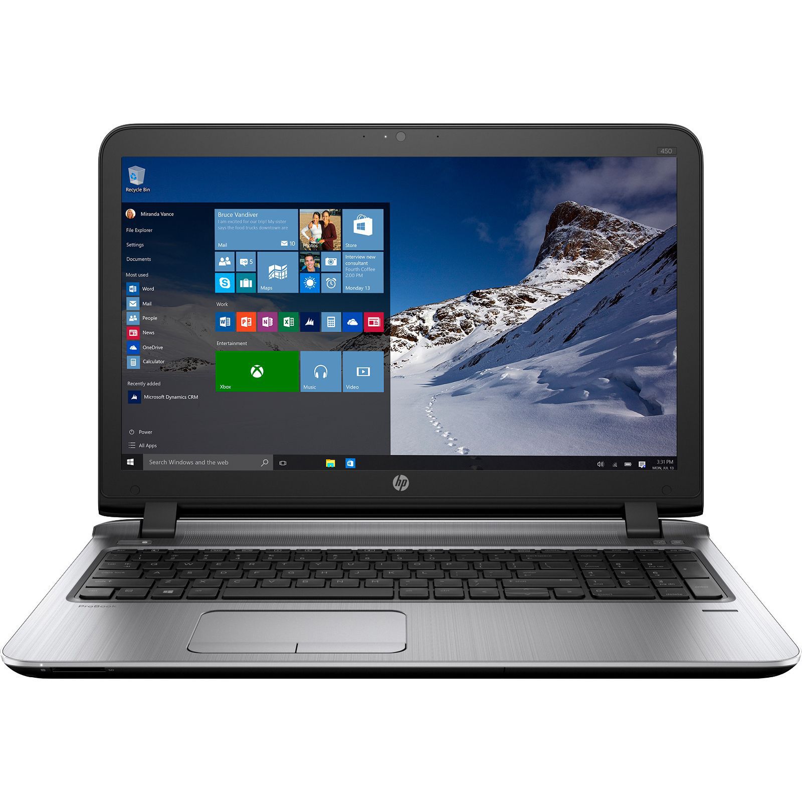 Laptop HP ProBook 450 G3 Intel Core i7 6500U- 2.5 GHz, RAM 8 GB